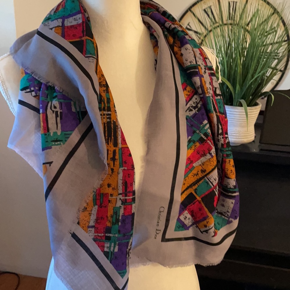Christian Dior Large Scarf - Picture 4 of 4